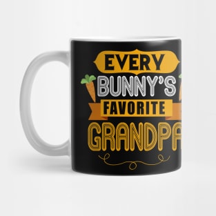 MENS EVERY BUNNYS FAVORITE GRANDPA SHIRT CUTE EASTER GIFT Mug